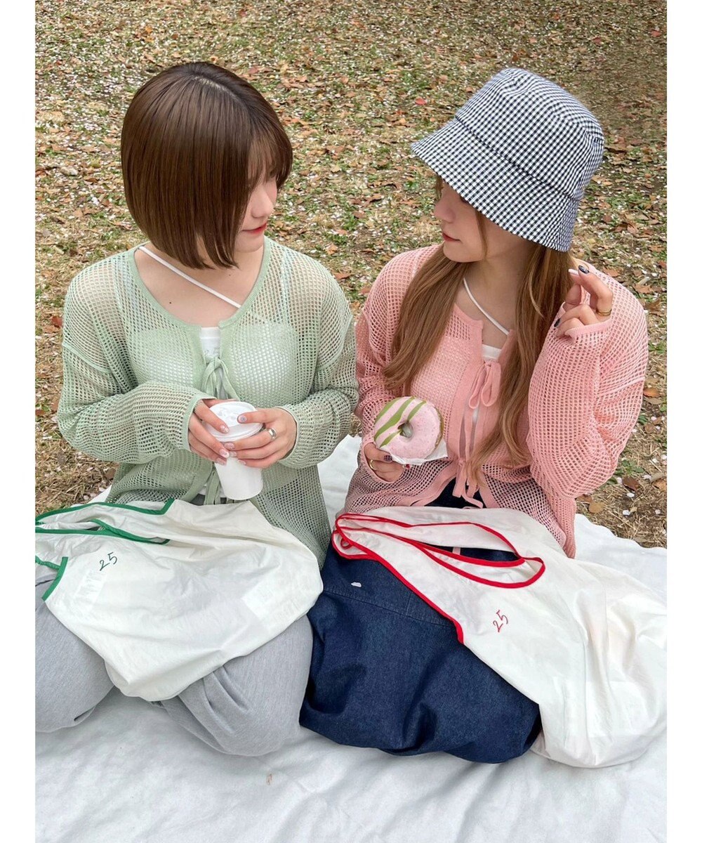 Green Parks ＳＥＴ２点　透かしカーデ＋キャミソール 