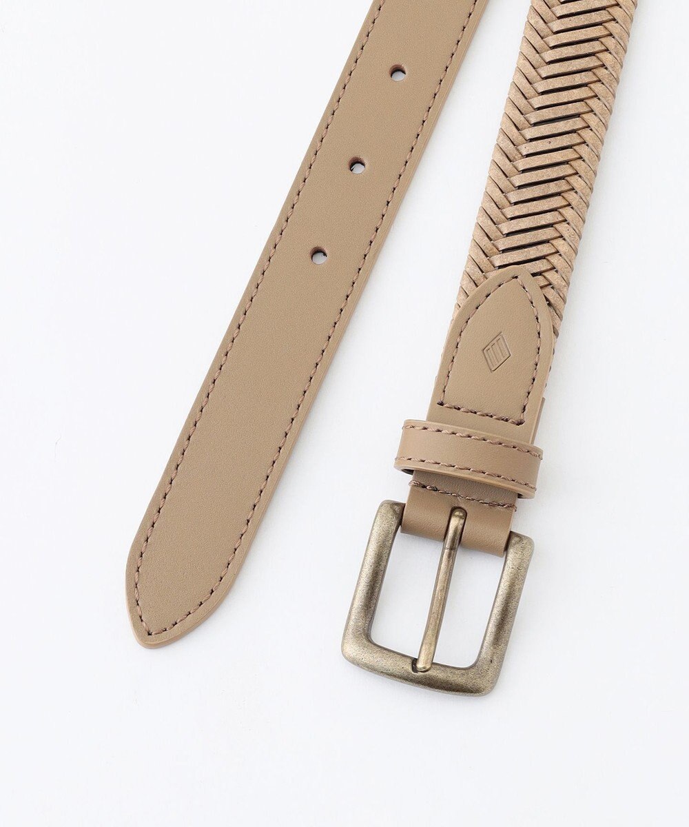 JOSEPH ABBOUD 【イタリア素材/日本製】バックスパインカットレザー ベルト 