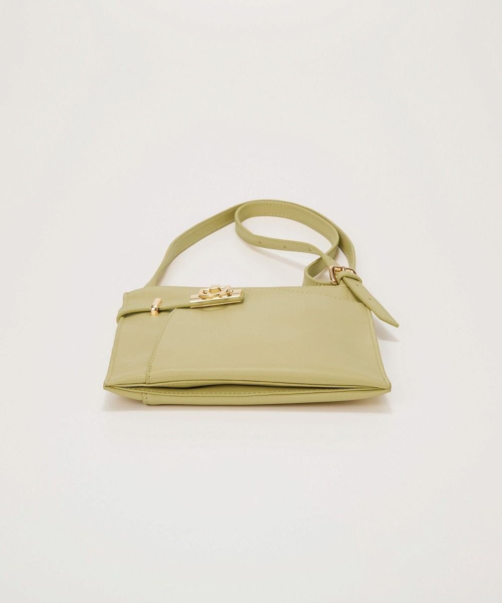 TOPKAPI 【TREASURE TOPKAPI】ベルトデザイン レザー フラット ショルダーバッグ 