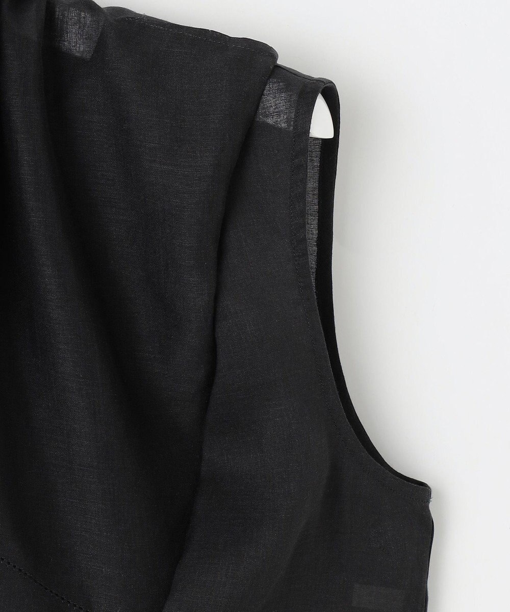 自由区 【WEB限定・接触冷感・洗える】シアーラミーローンイレギュラーヘムスリーブ ブラウス 