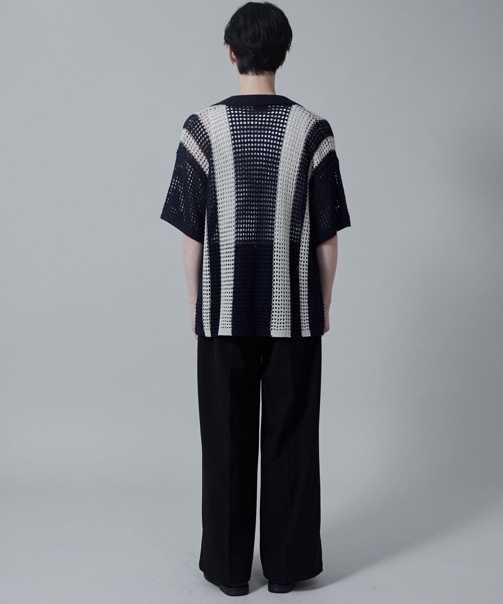 WEGO マルチストライプニットシャツ（S） 