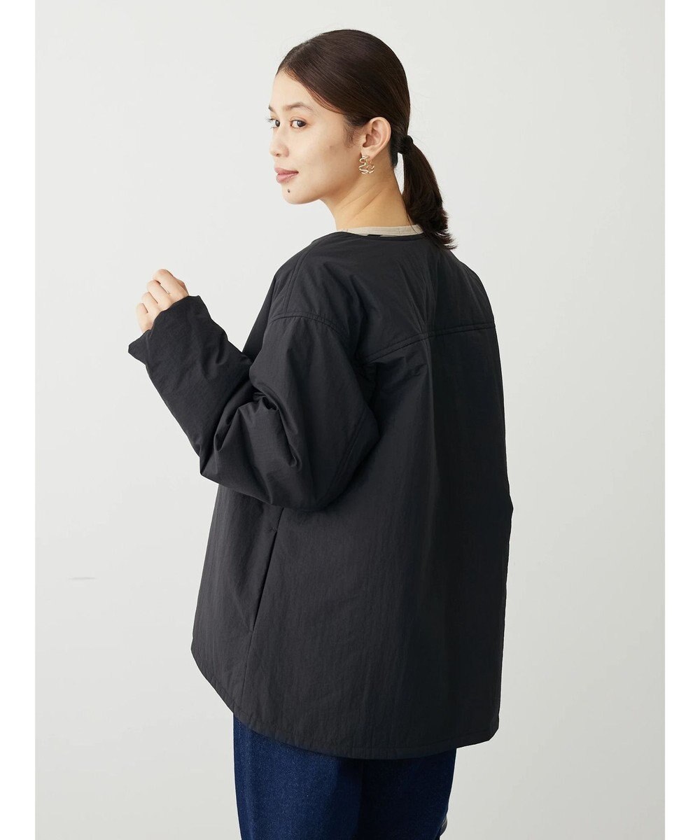 Green Parks ライト中わたノーカラーブルゾン 