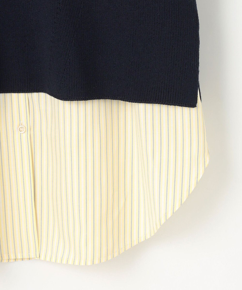 ANY SIS 【BAILA12月号掲載・貴島明日香さんコラボ】ニットレイヤード シャツ ツインセット 