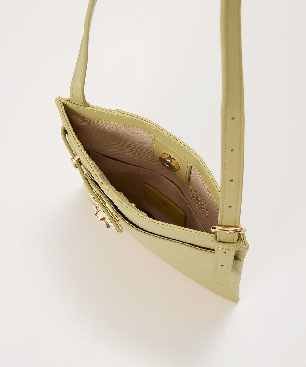 TOPKAPI 【TREASURE TOPKAPI】ベルトデザイン レザー フラット ショルダーバッグ 