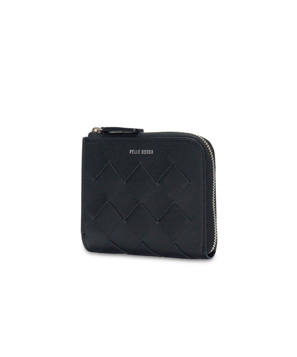 PELLE BORSA メッシュL字ファスナーミニ財布 Chrono Weave クロノウィーブ 5842 