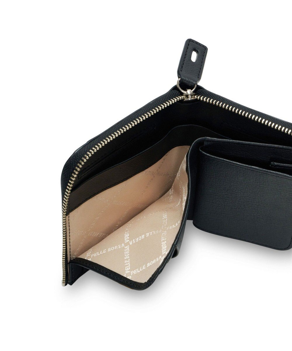 PELLE BORSA メッシュL字ファスナーミニ財布 Chrono Weave クロノウィーブ 5842 