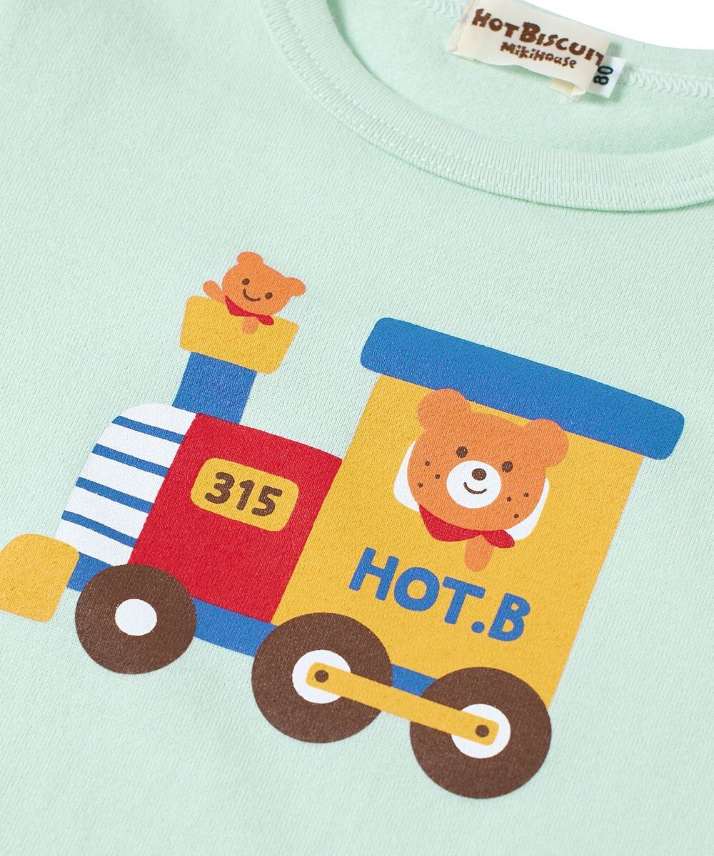 MIKI HOUSE HOT BISCUITS 【80-120cm】プリント 半袖Tシャツ 