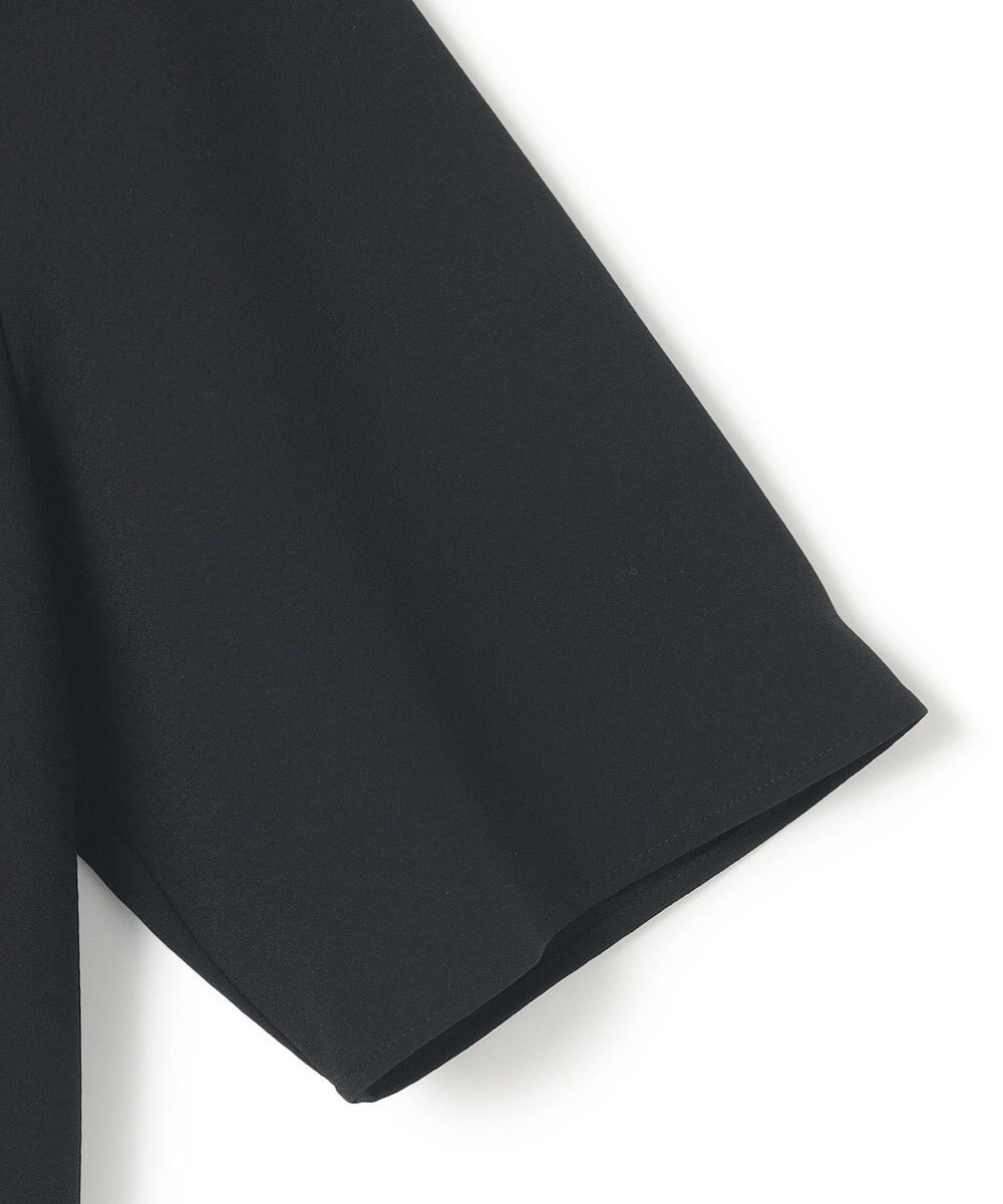 ICB L 【洗える】ストレッチジョーゼット ハイネックブラウス 