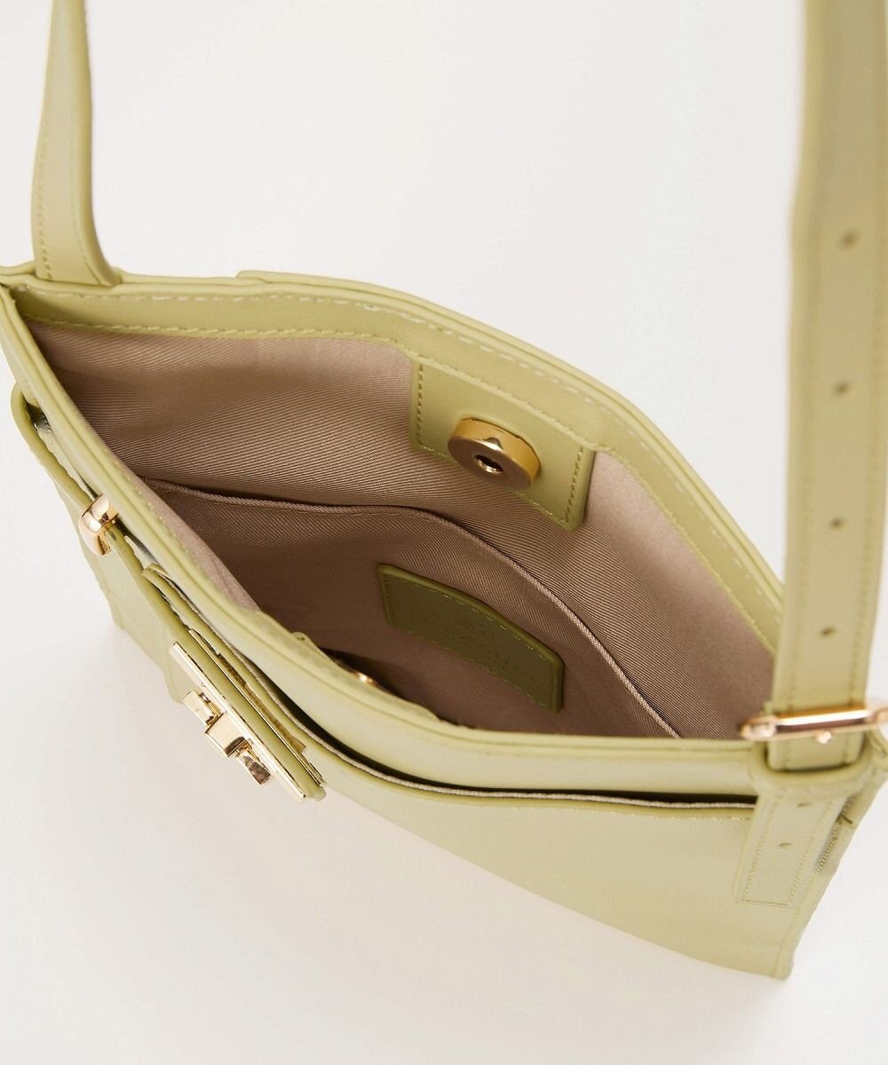 TOPKAPI 【TREASURE TOPKAPI】ベルトデザイン レザー フラット ショルダーバッグ 