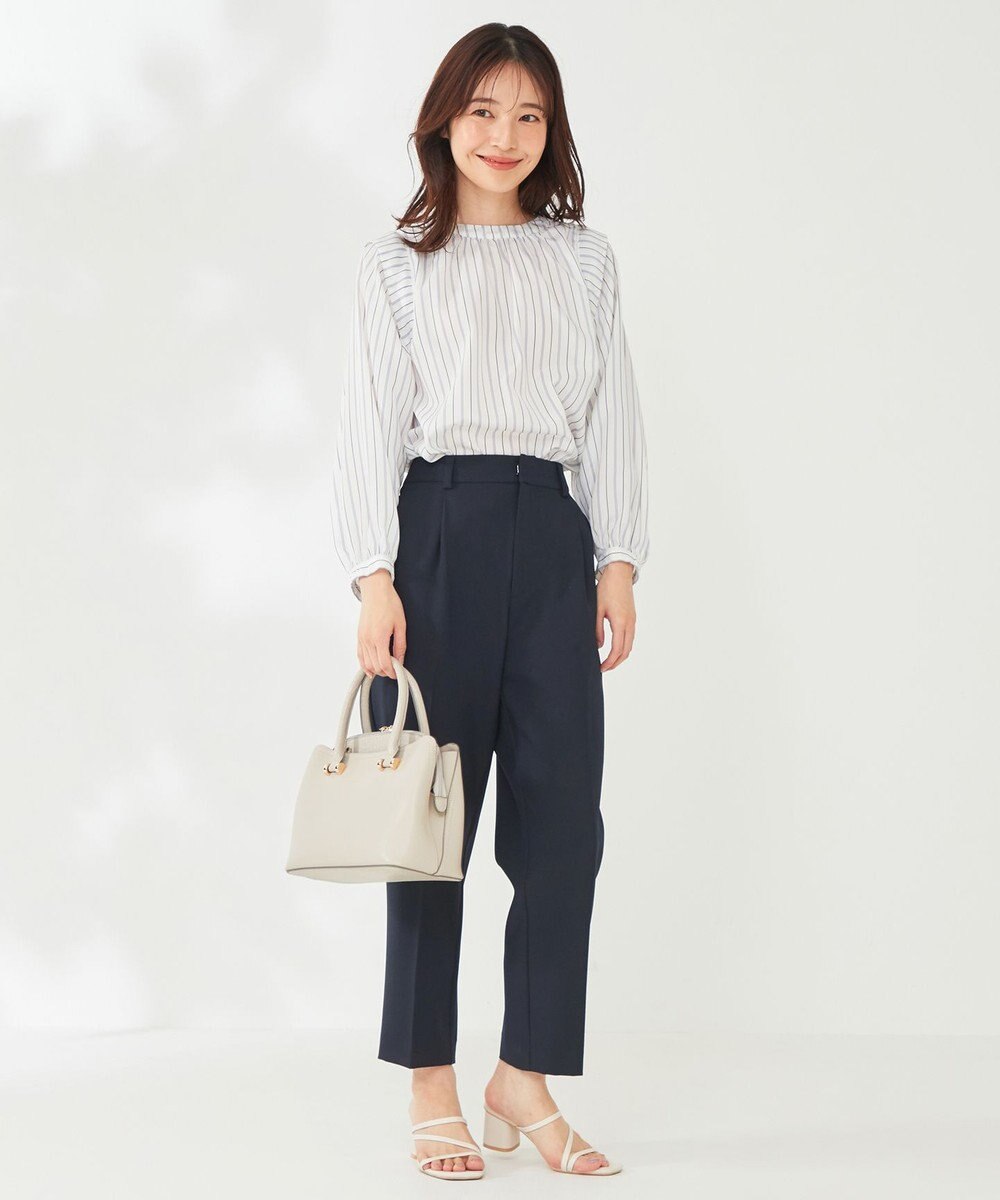 ANY SIS S 【セットアップ可】リネンライクポリエステル パンツ 