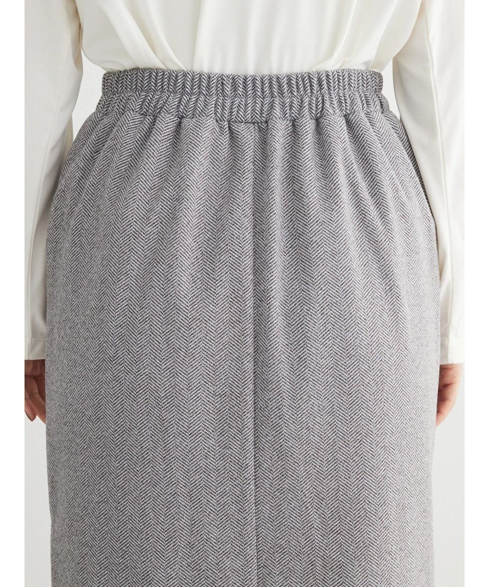 Green Parks 柄圧縮ポンチＩラインスカート 