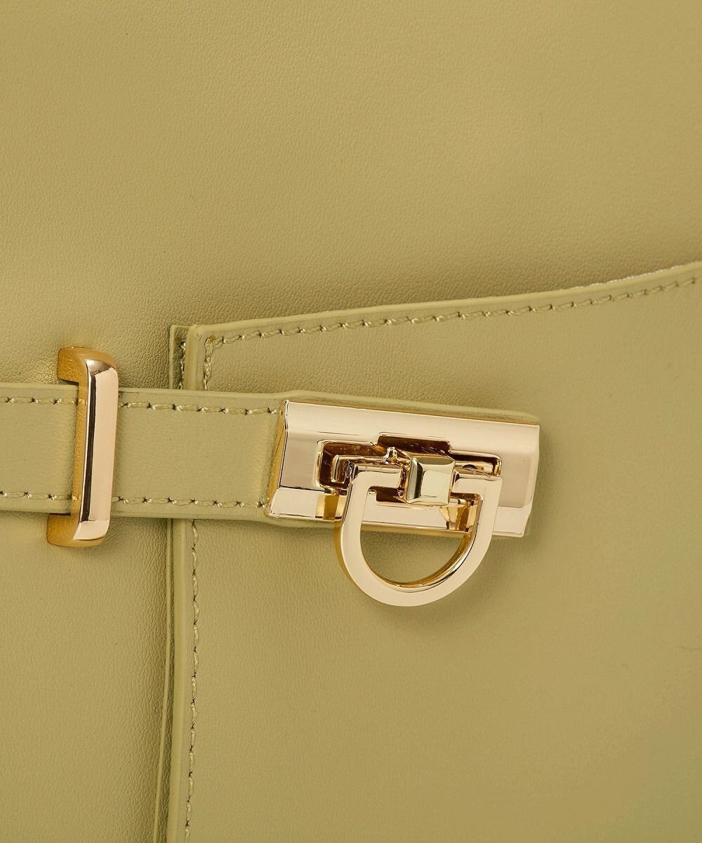 TOPKAPI 【TREASURE TOPKAPI】ベルトデザイン レザー フラット ショルダーバッグ 