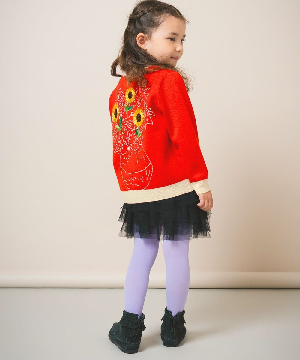 ami amie キャンバスブルームカーディガン85cm～130cm 