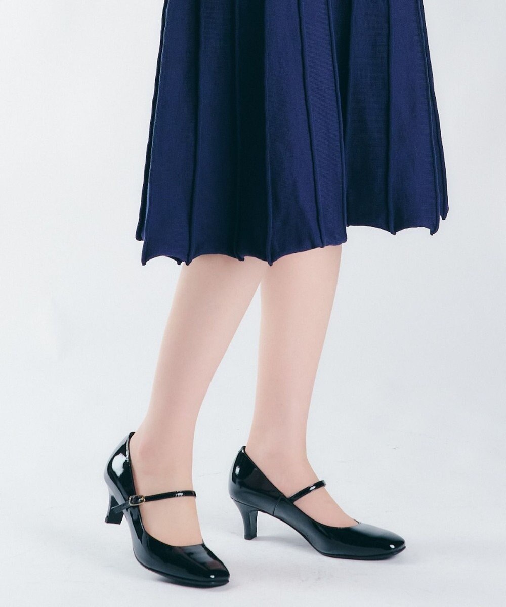 Dominic3 晴雨兼用 メリージェーン レザーパンプス 