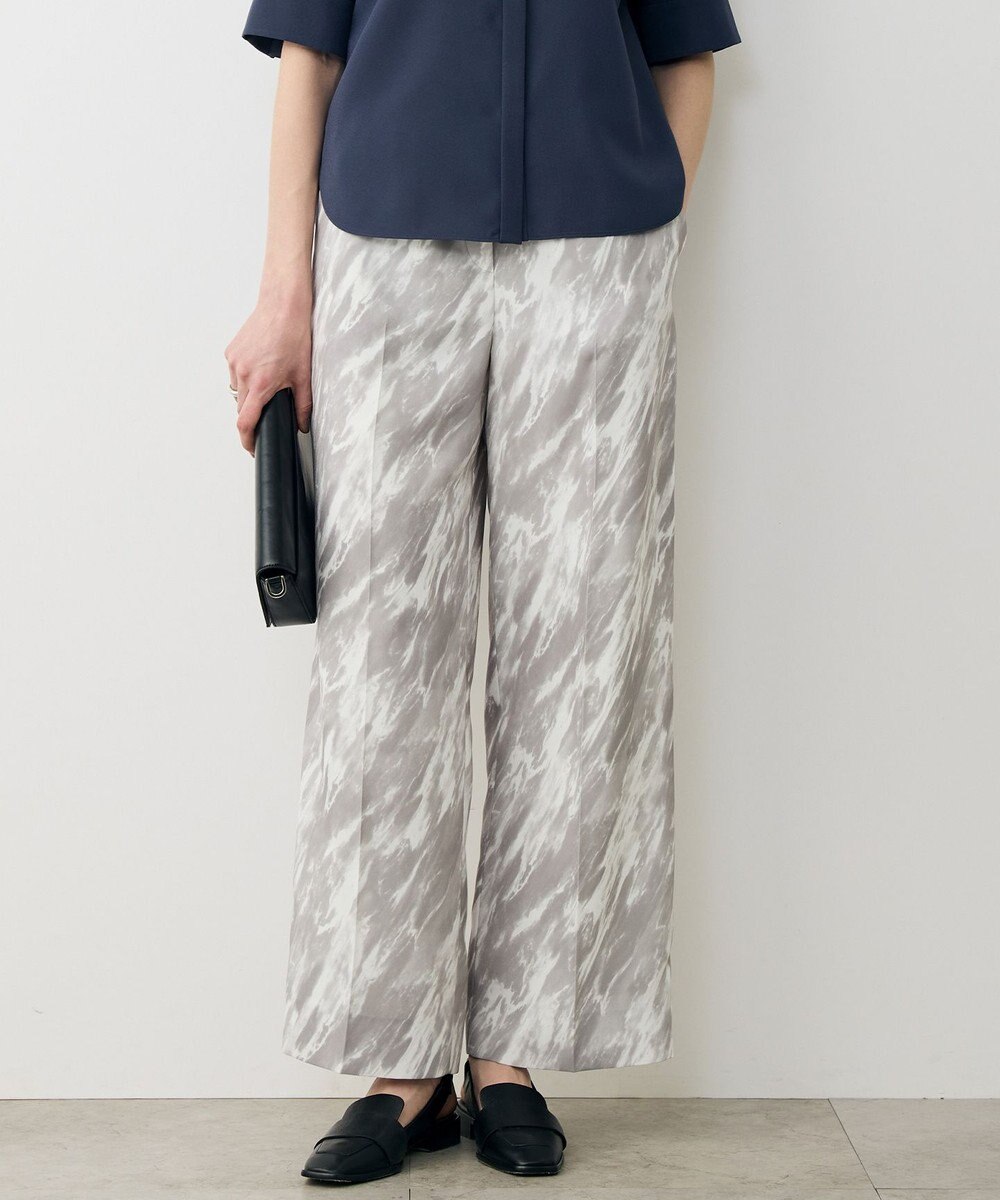 ICB L 【先行予約・WEB限定カラーあり】FluidBackSatin ワイドパンツ 