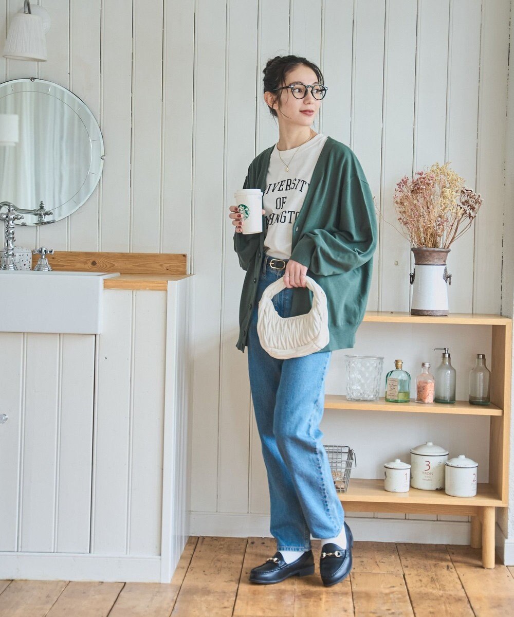 WEGO 【ユニセックス着用ITEM/MLサイズ展開】ドロップショルダーカーディガン 