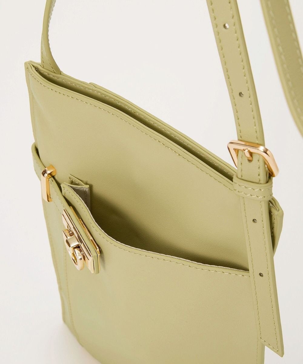 TOPKAPI 【TREASURE TOPKAPI】ベルトデザイン レザー フラット ショルダーバッグ 