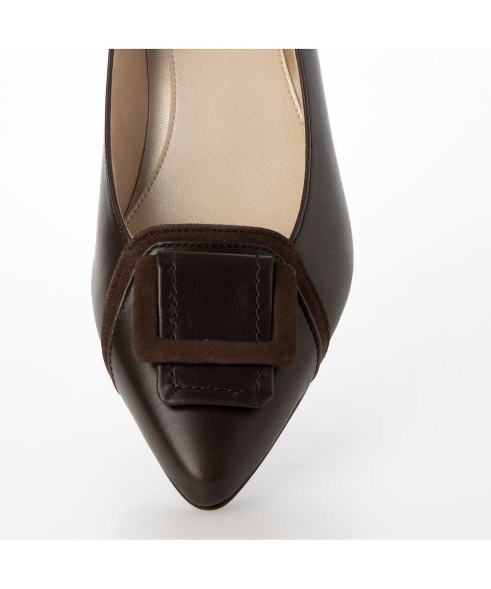 Riz raffinee <Riz raffinee>【3E】ポインテッドトゥバックルパンプス 