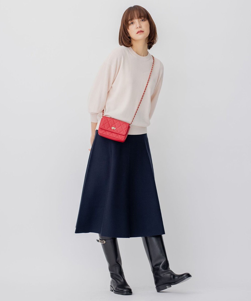 23区 ウールブレンド ニットスカート 