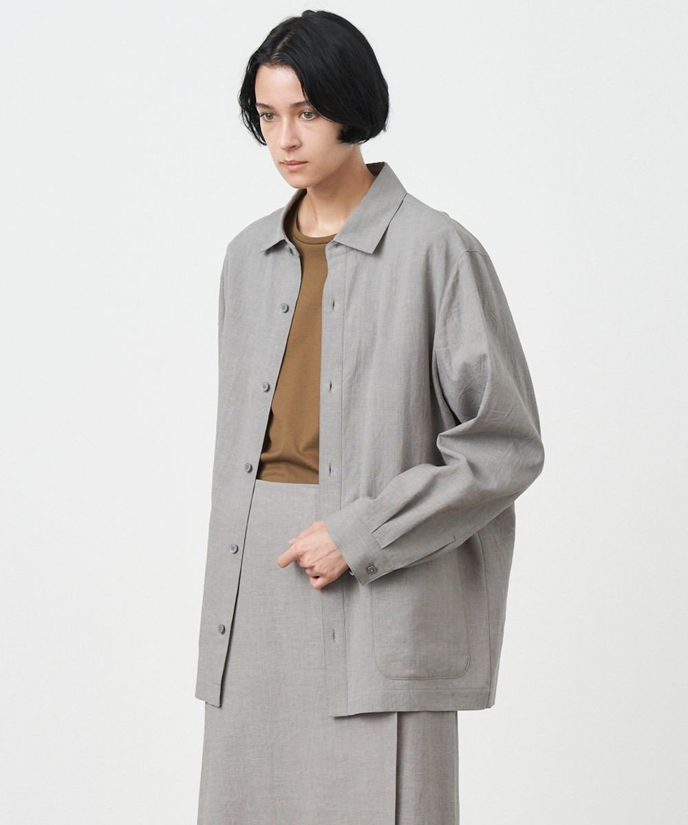 KYOTO TSURIZOME LINEN | シャツジャケット - UNISEX / ATON