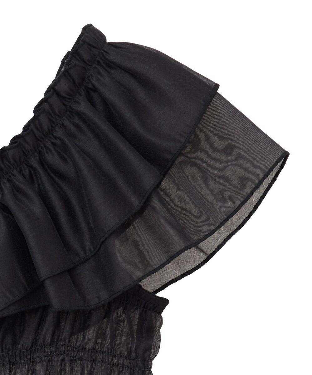 earth music&ecology ダブルフリルノースリブラウス 