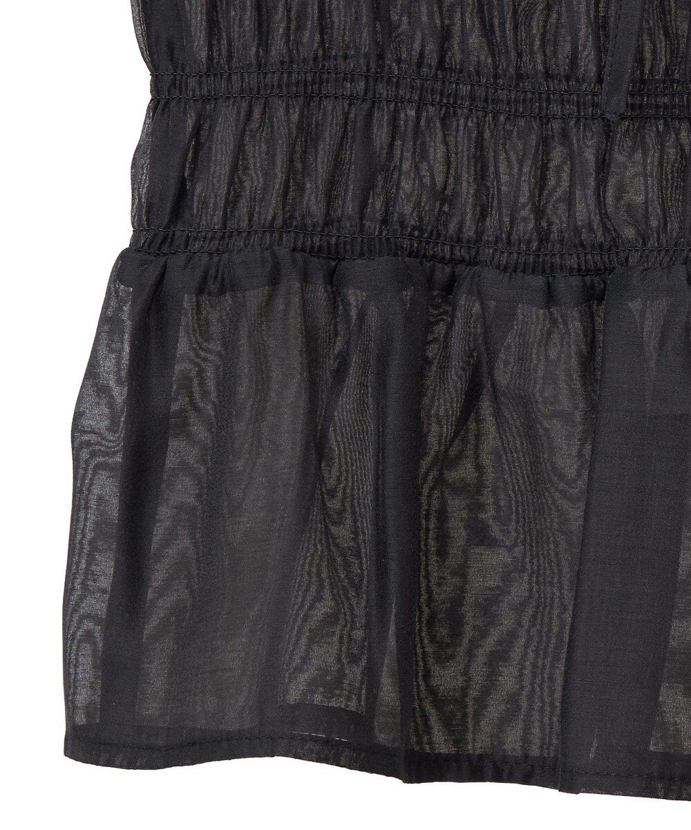 earth music&ecology ダブルフリルノースリブラウス 