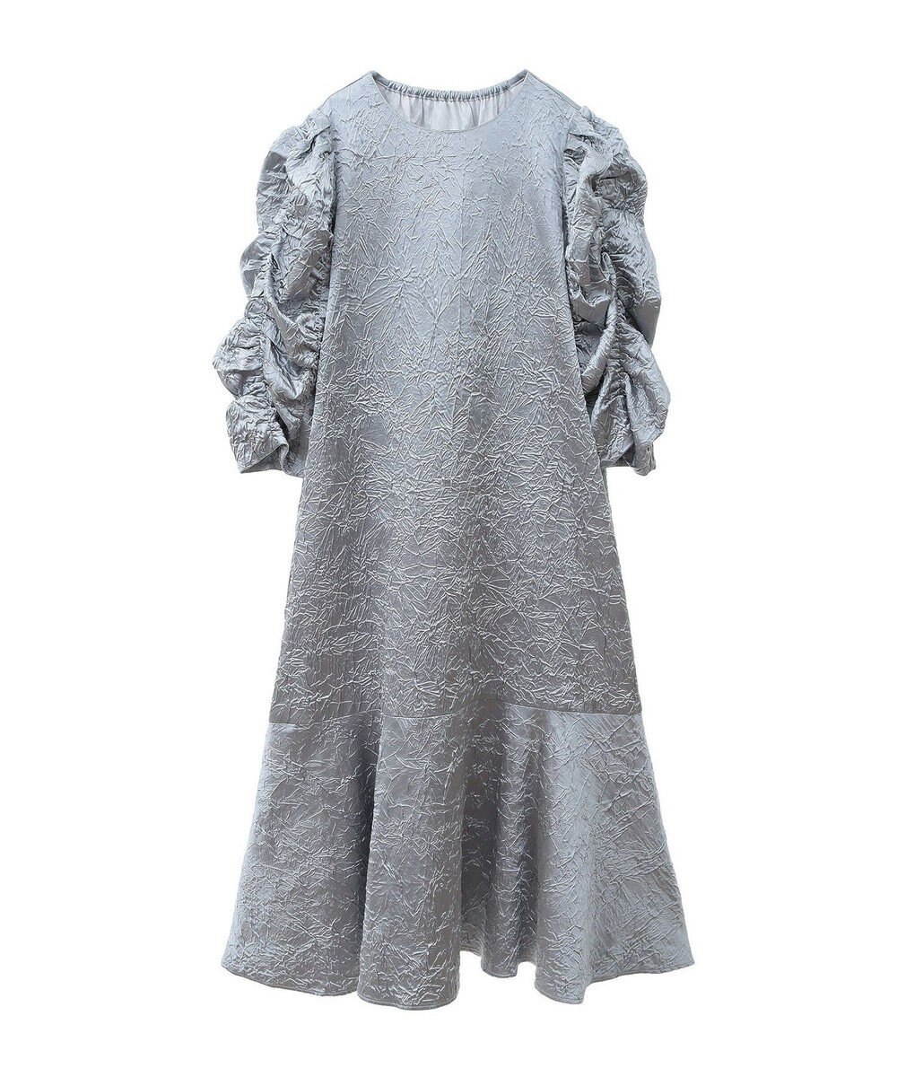 Green Parks ■ＥＳＣＡＲ　エンボスギャザースリーブワンピース 