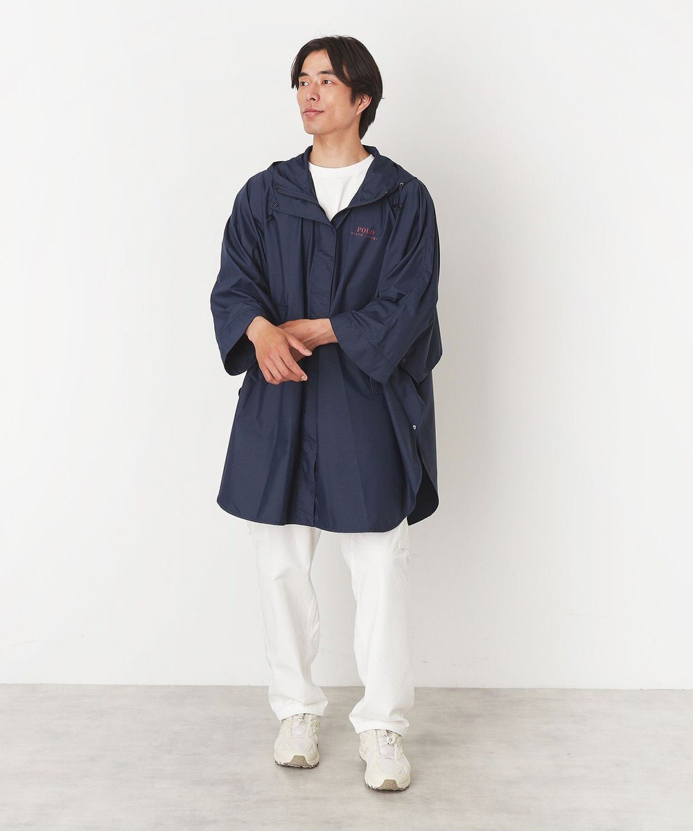 MOONBAT POLO RALPH LAUREN レインポンチョ レインベア 50デニール生地／着丈98cm 収納袋付き 