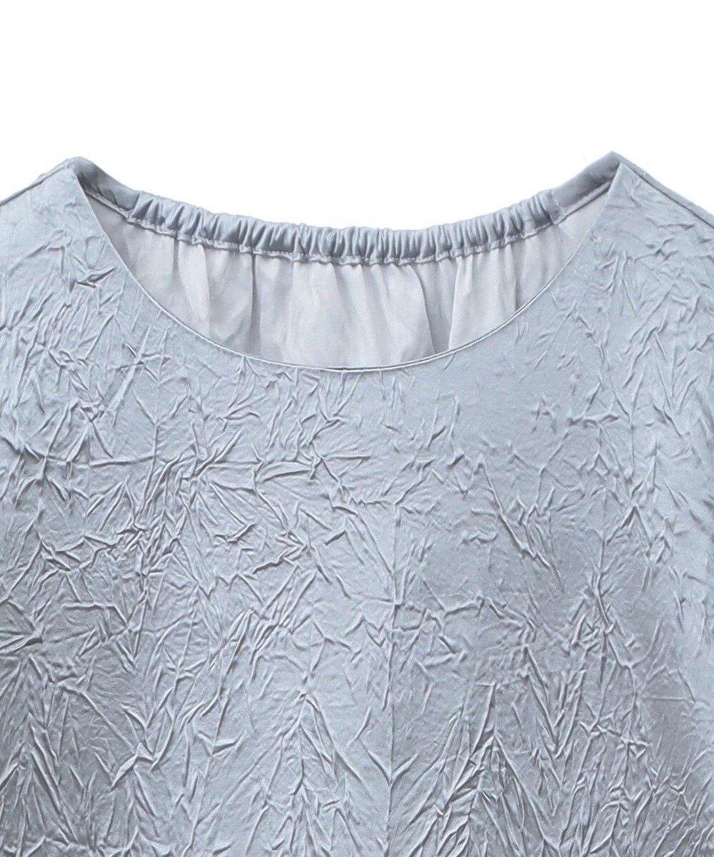 Green Parks ■ＥＳＣＡＲ　エンボスギャザースリーブワンピース 