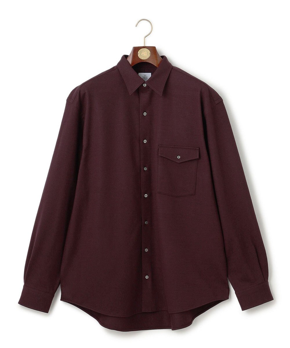 J.PRESS MEN 【J.PRESS ORIGINALS】SUPER FLANNEL JERSEY SHIRT / JAPAN MADE 