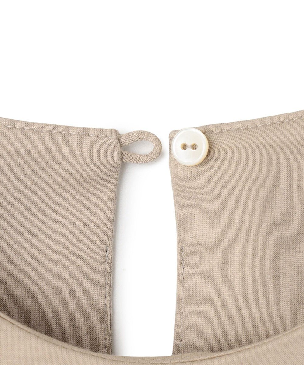 BEIGE， 【洗える】DUOMO / コットンスリットスリーブトップス 