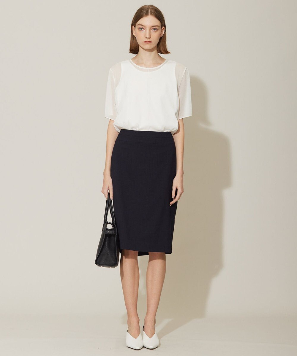 ICB 【接触冷感・防シワ・速乾・洗える】レーヨンライクトロ タイトスカート 