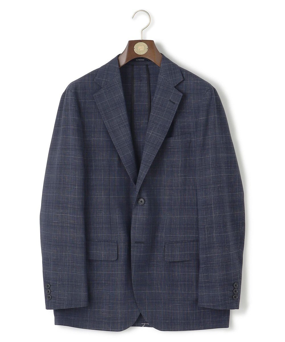J.PRESS MEN 【WEB・一部店舗限定】ウールリネンチェック ジャケット 