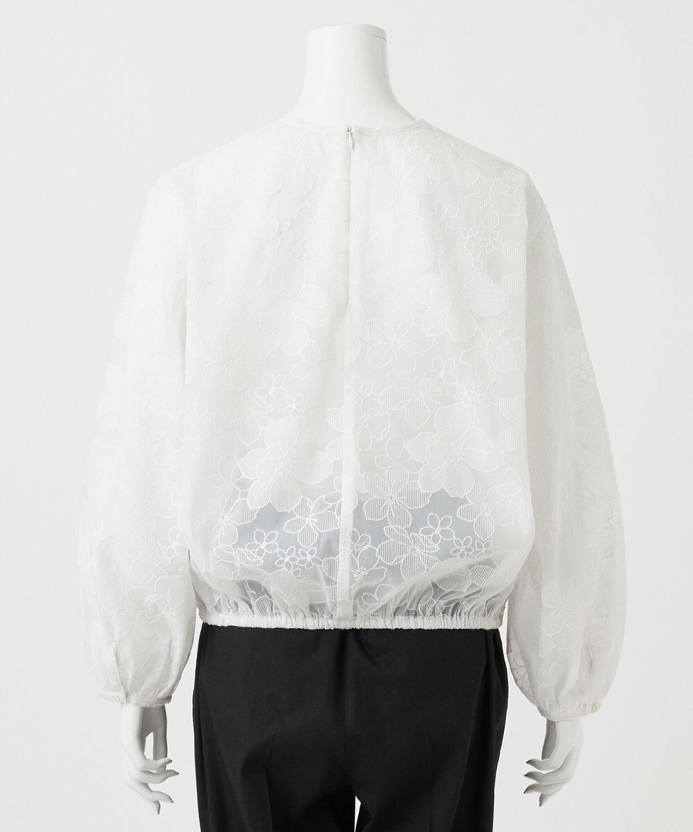 23区 【R(アール)】エンブロイダリーオーガンザ ブラウス 