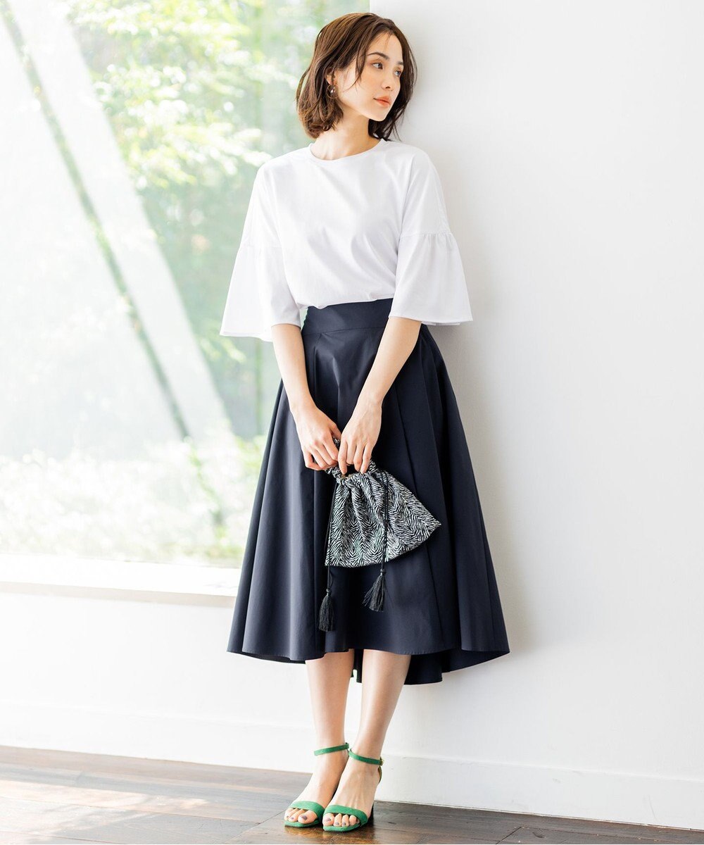 組曲 【速乾・撥水】ハイカウントタフタ スカート 