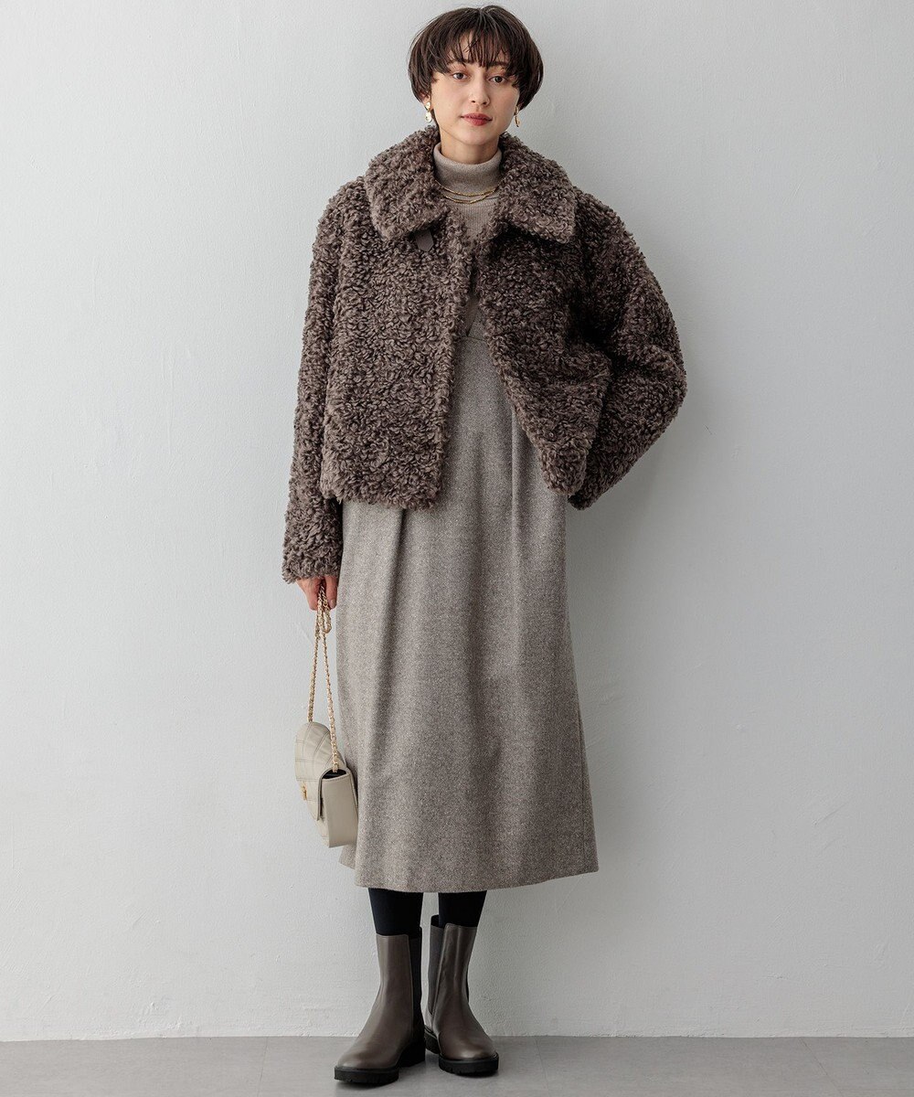 23区 【Oggi1月号/CLASSY.11月号掲載】ウーステッドウール リブタートルネック ニット 