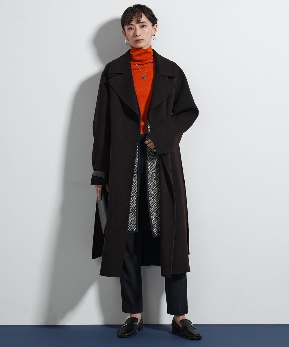 ICB L 【洗える】ウール2WAYストレッチ テーパードパンツ 