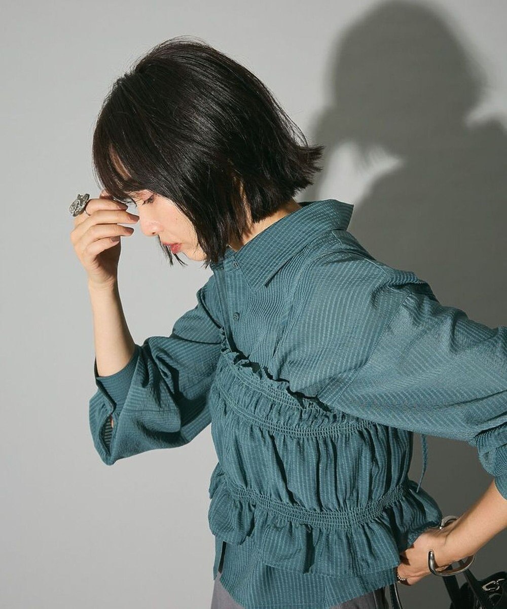 Green Parks ・ＥＬＥＮＣＡＲＥ　ＤＵＥ　ビスチェ付ショートシャツ 