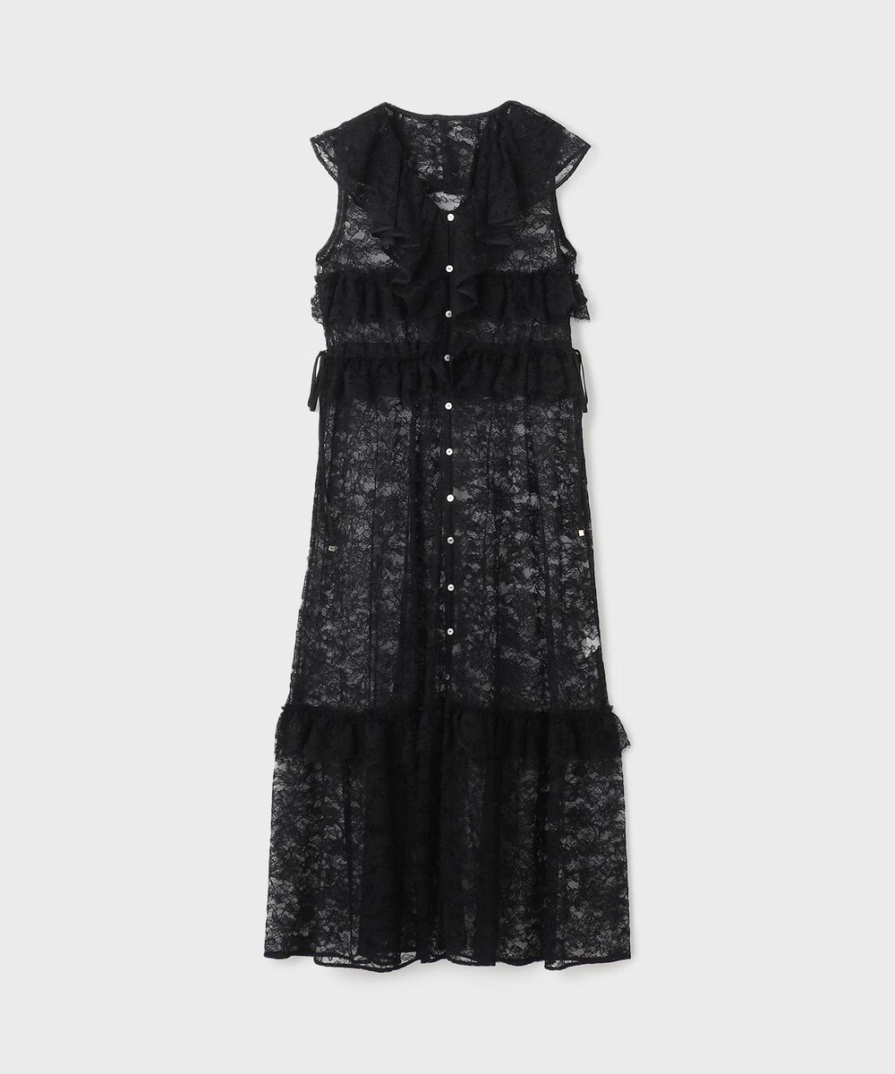 GRACE CONTINENTAL フリルカラーレースワンピース 