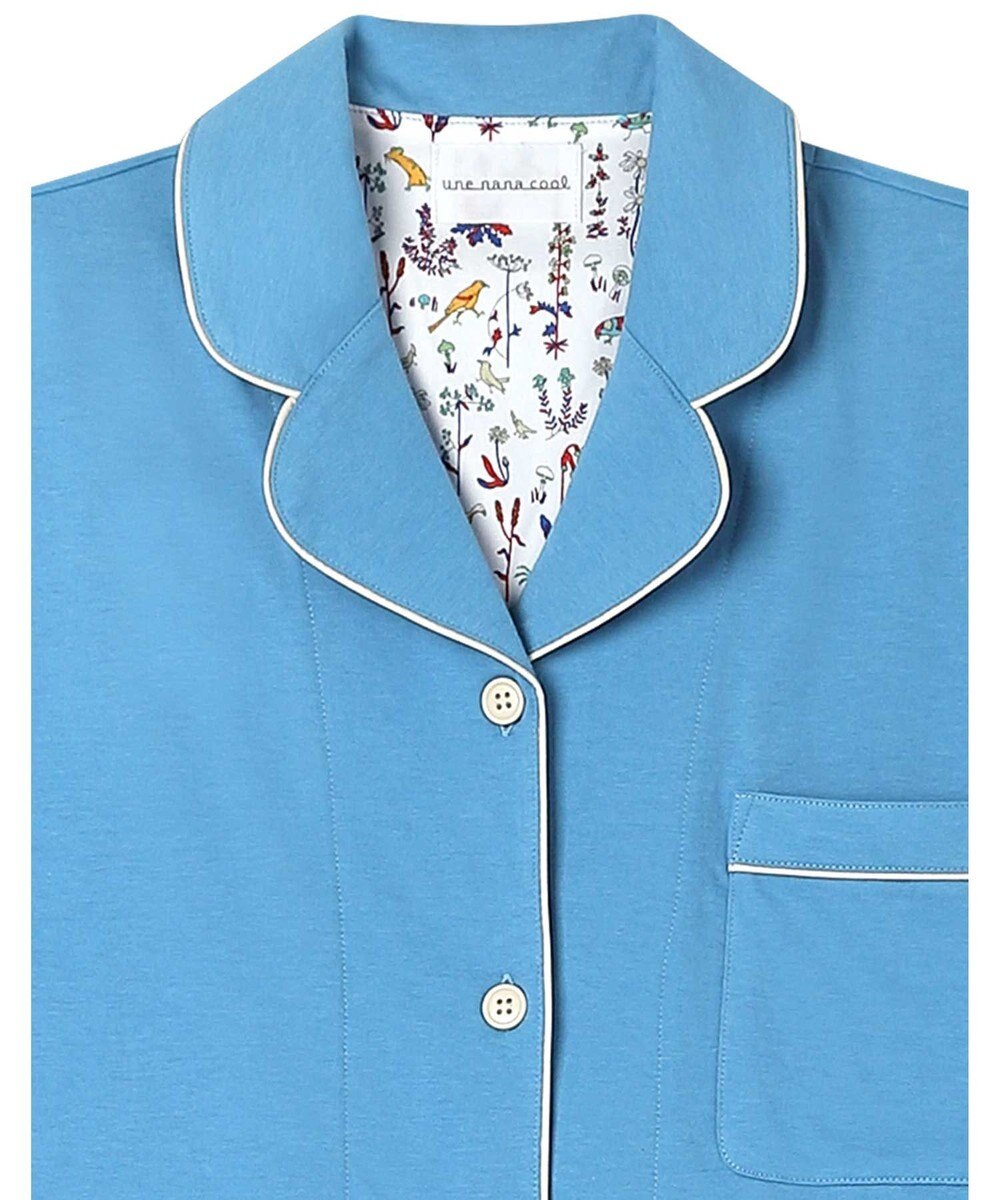 une nana cool 【綿100％】40ハイゲージ天竺半袖パジャマ MADE WITH LIBERTY FABRIC 