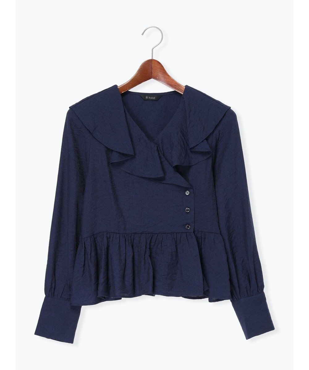 Te chichi ラッフルフリルペプラムブラウス 