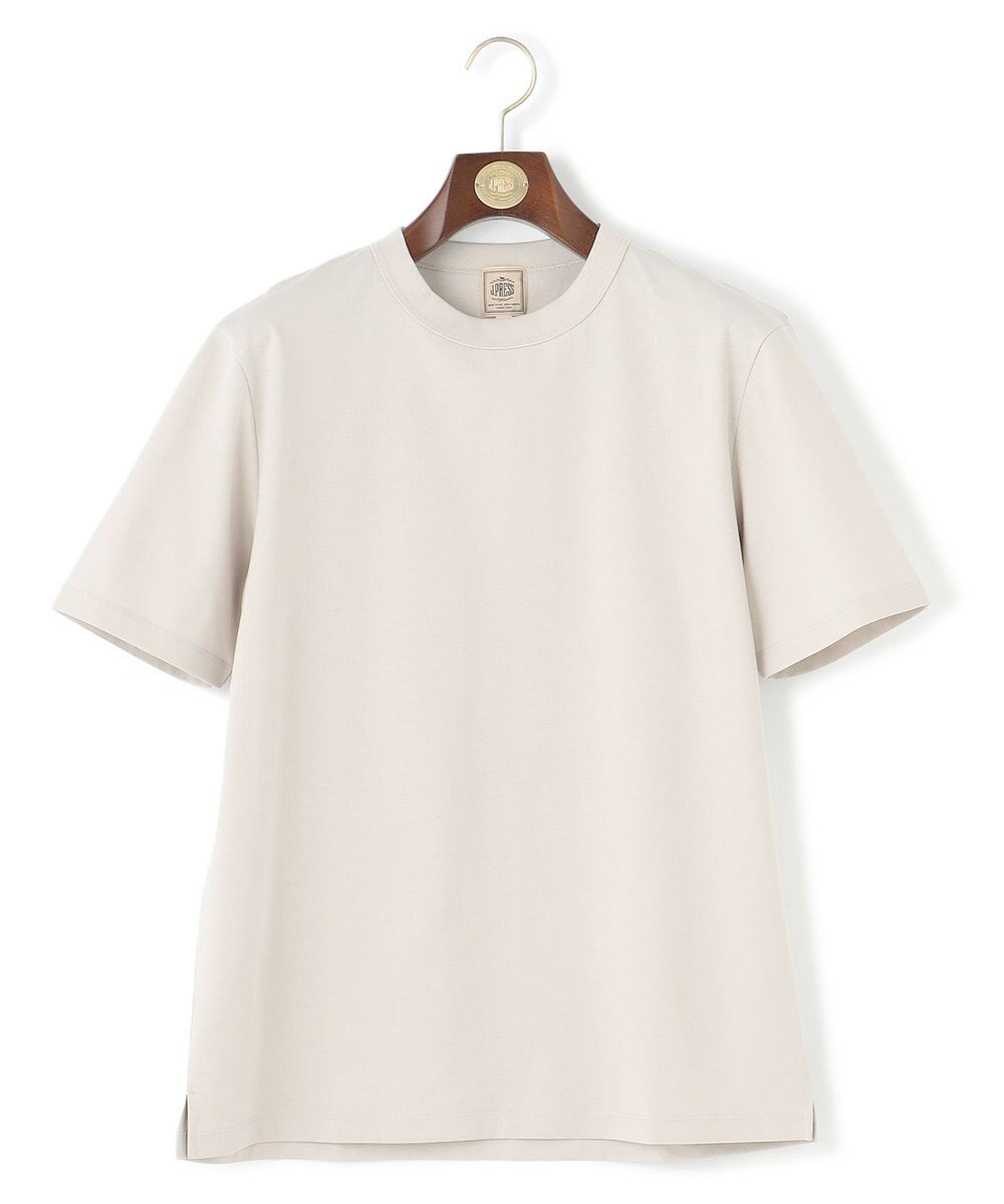 J.PRESS MEN シルクのような光沢感の上品Tシャツ【UVカット / 接触冷感 / 吸水速乾】【J.PRESS PREMIUM JERSEY】ポンチクルーネック Tシャツ 