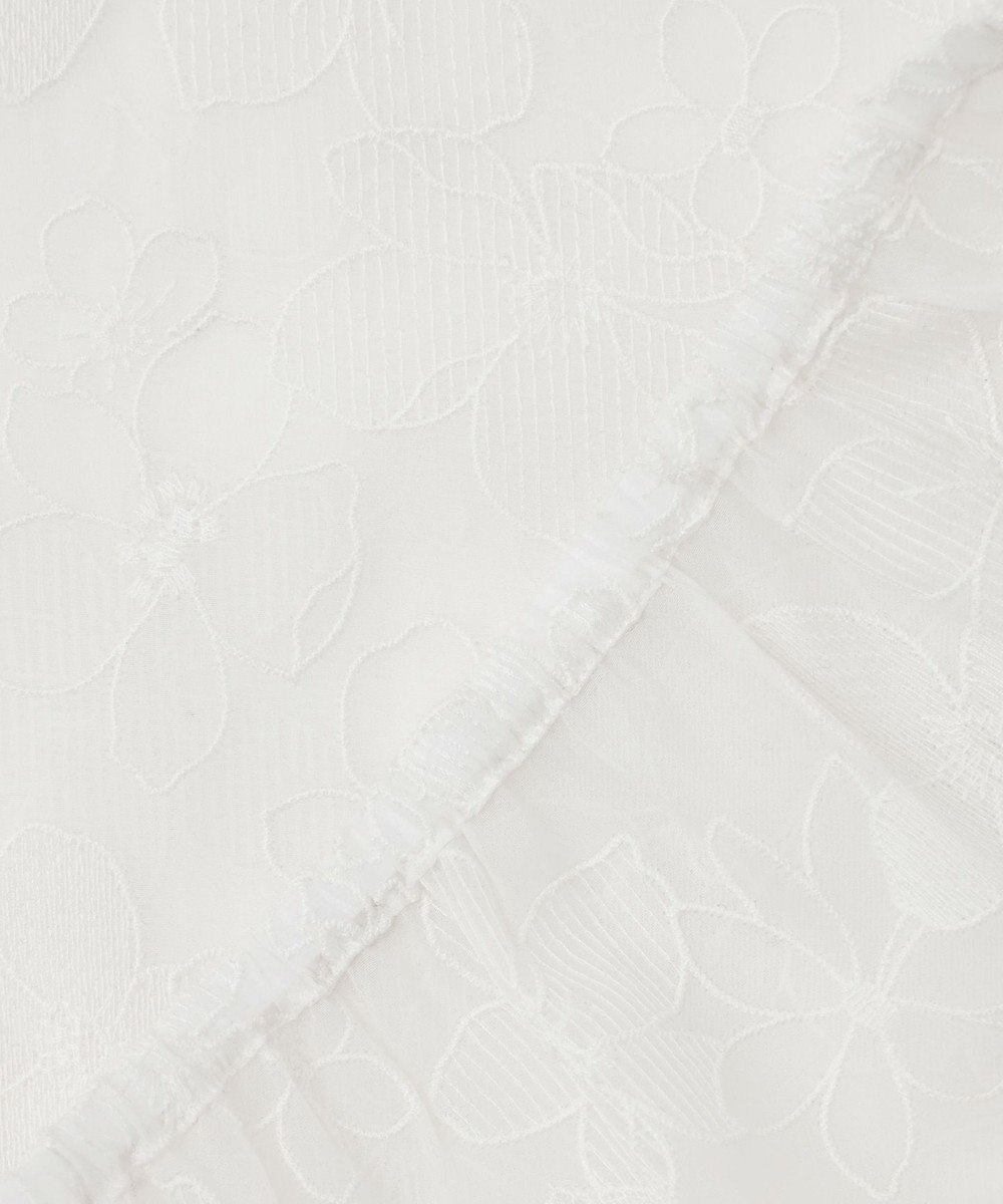 23区 【R(アール)】エンブロイダリーオーガンザ ブラウス 