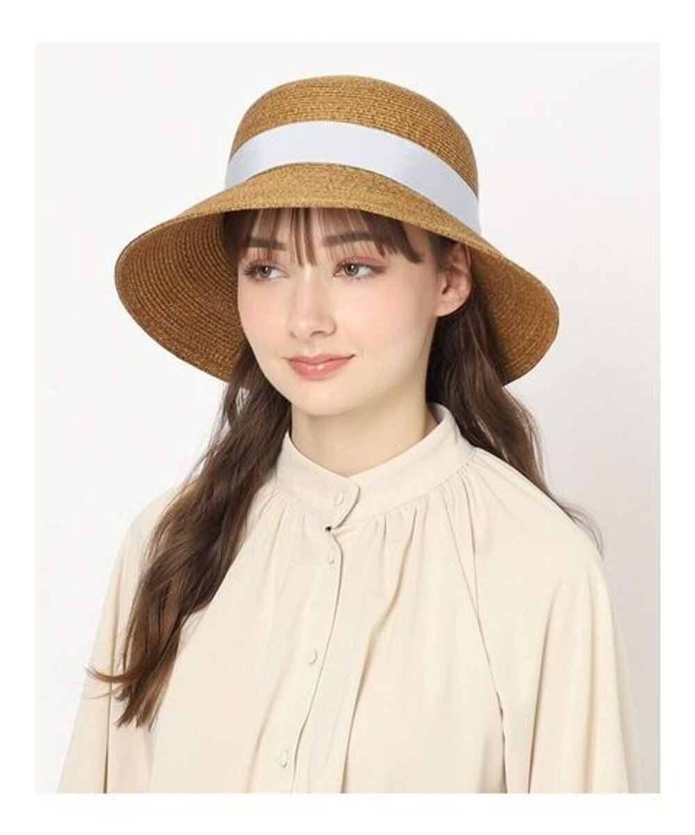 MOONBAT FURLA(フルラ) ペーパーブレードリボン巻きダウンハット サイズ調整可 