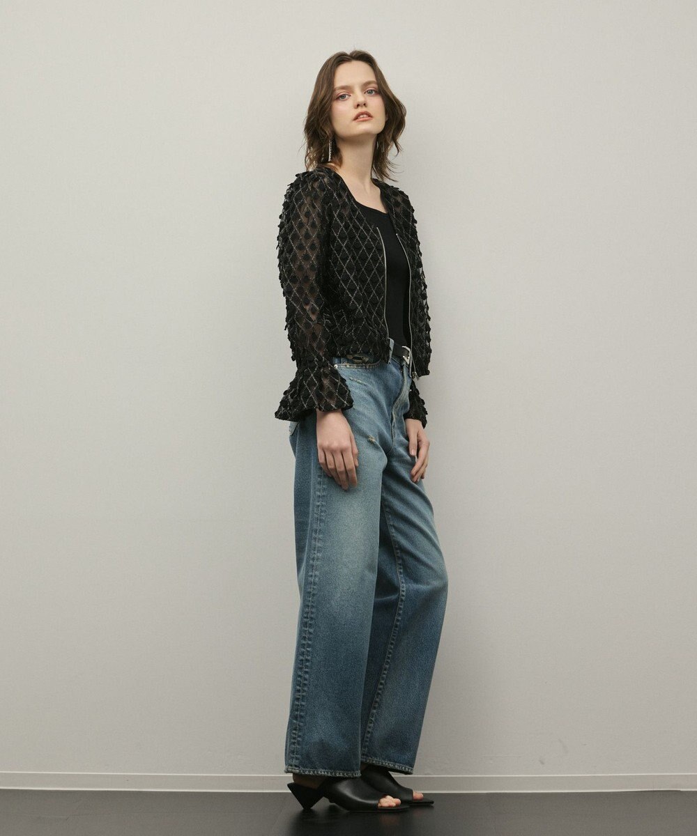 GRACE CONTINENTAL モチーフチュールブラウス 