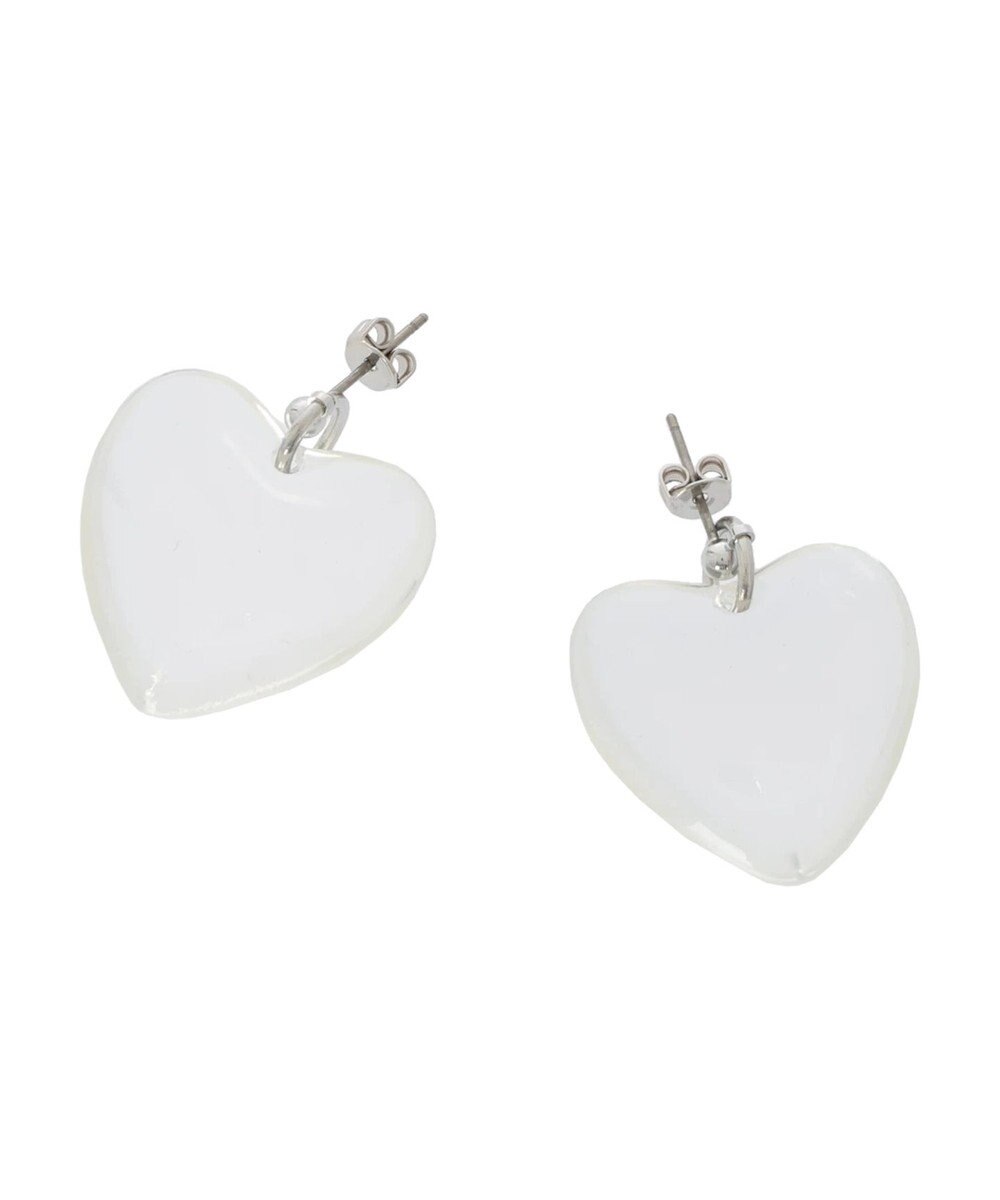 Green Parks ・ＨＡＬＦ　ＴＩＭＥ　クリアハートピアス 