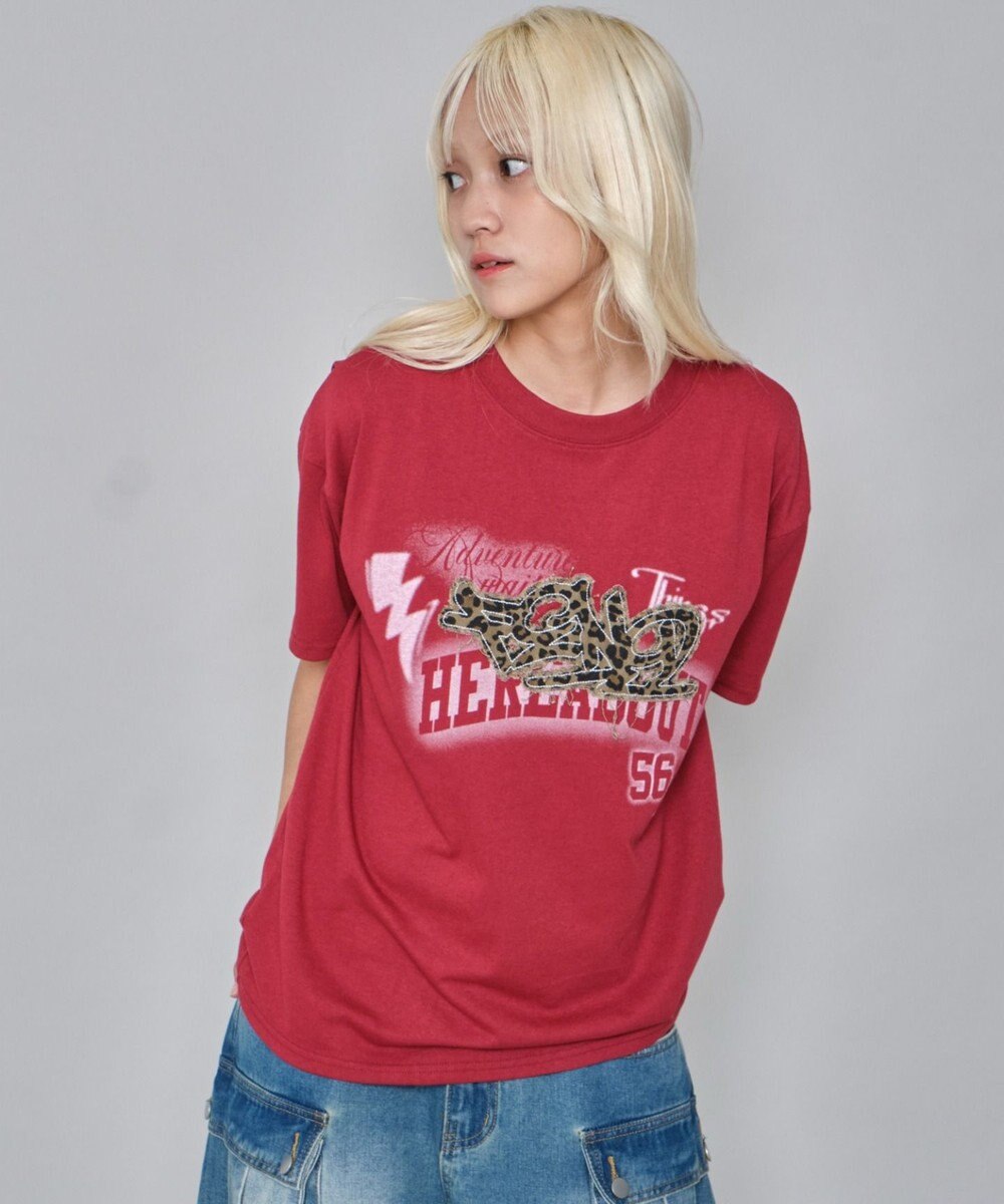 WEGO 【ユニセックス着用ITEM】パターンアップリケグラフィックT（SS） 