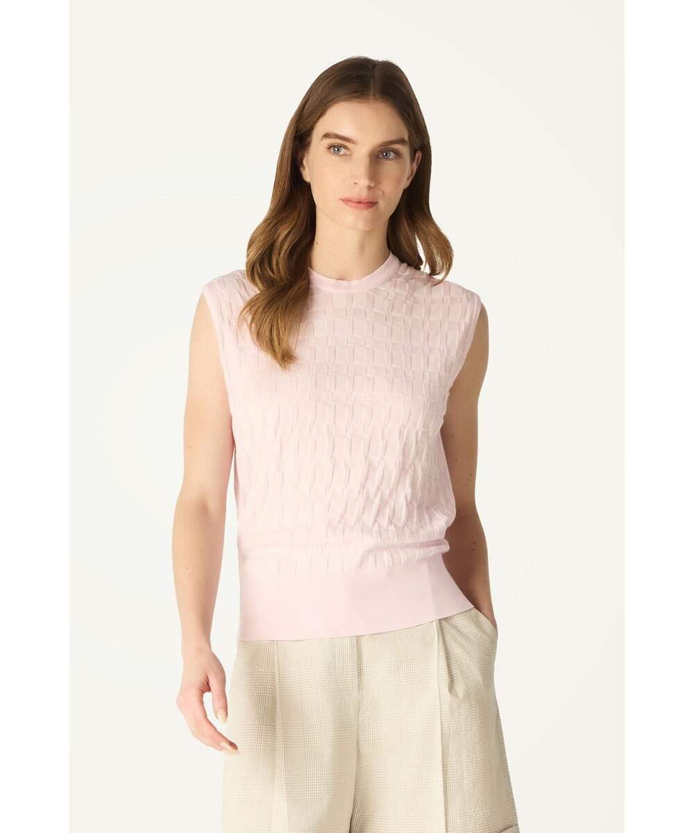 DAKS John Smedley for DAKS ハウスチェックノースリーブトップ 