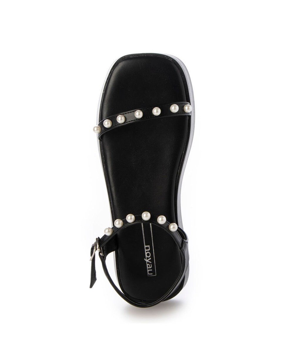 MODE ET JACOMO <noyau>パールデザイン厚底スポーツサンダル 