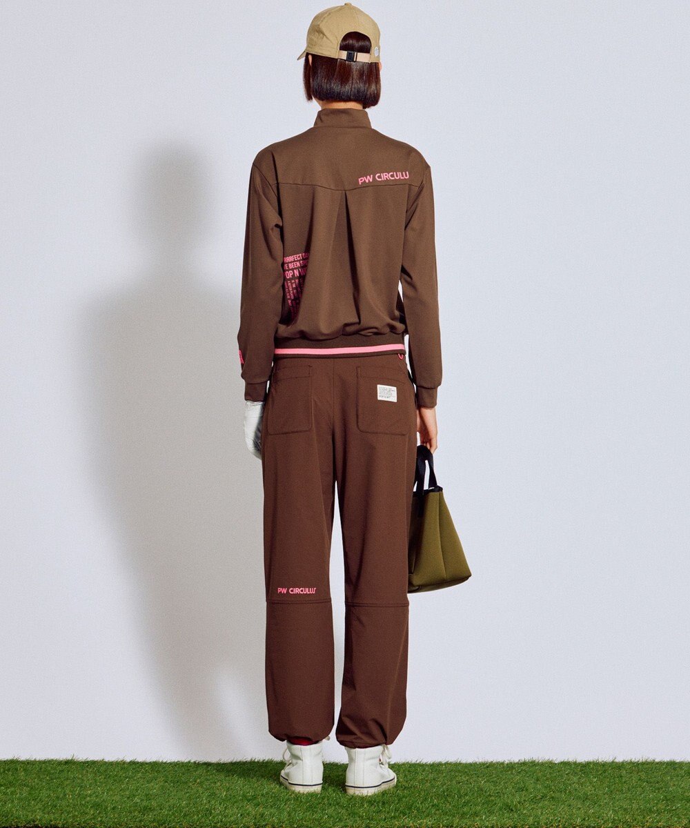 PW CIRCULUS 【ストレッチ素材】【WOMEN】セミワイド イージーパンツ ゴルフウェア レディース 